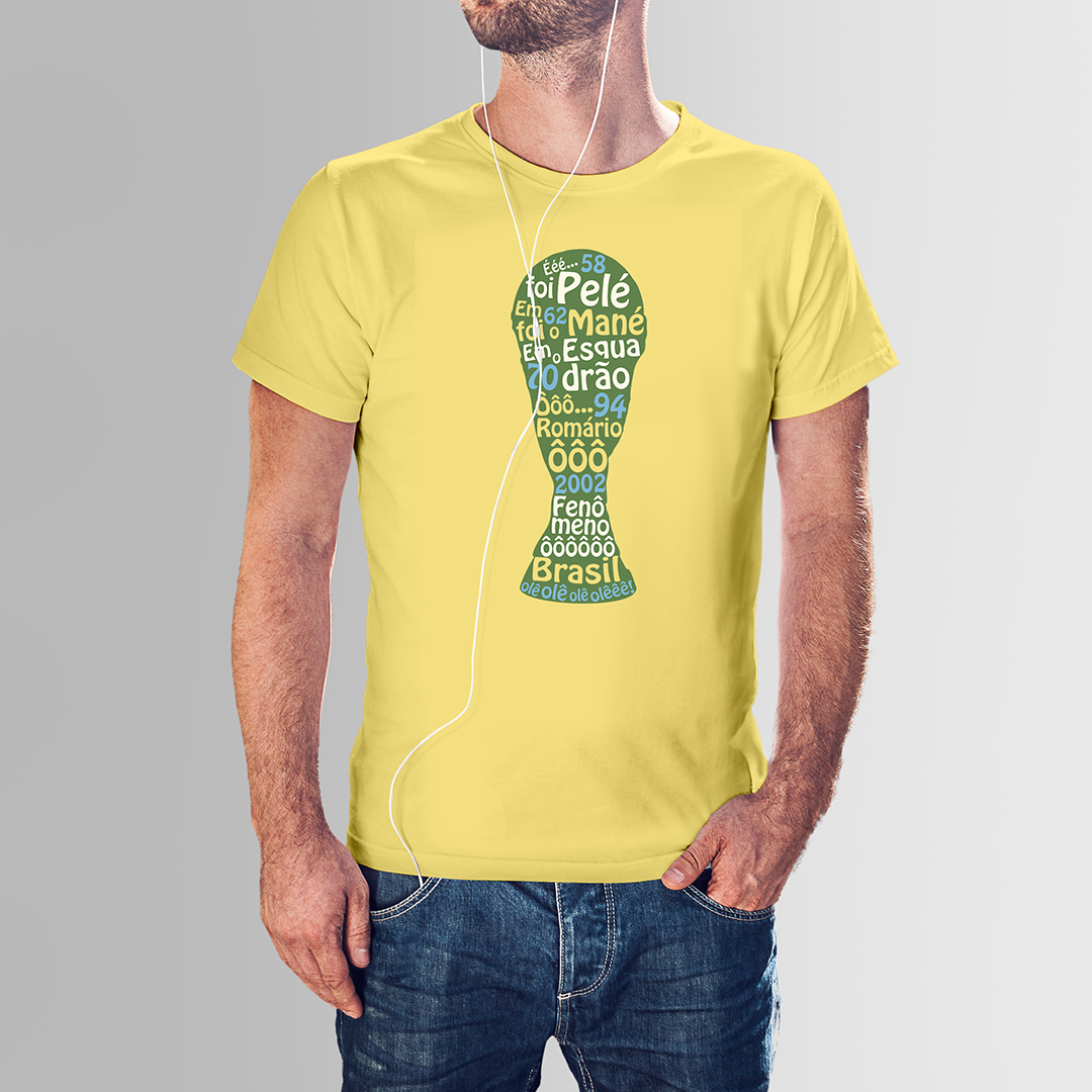 Nome do produto: CAMISETA BRASIL MÚSICA