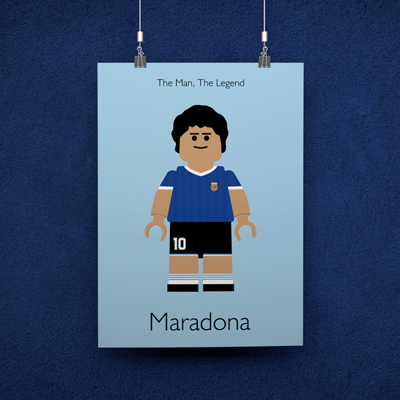 POSTER DIEGUITO MARADONA