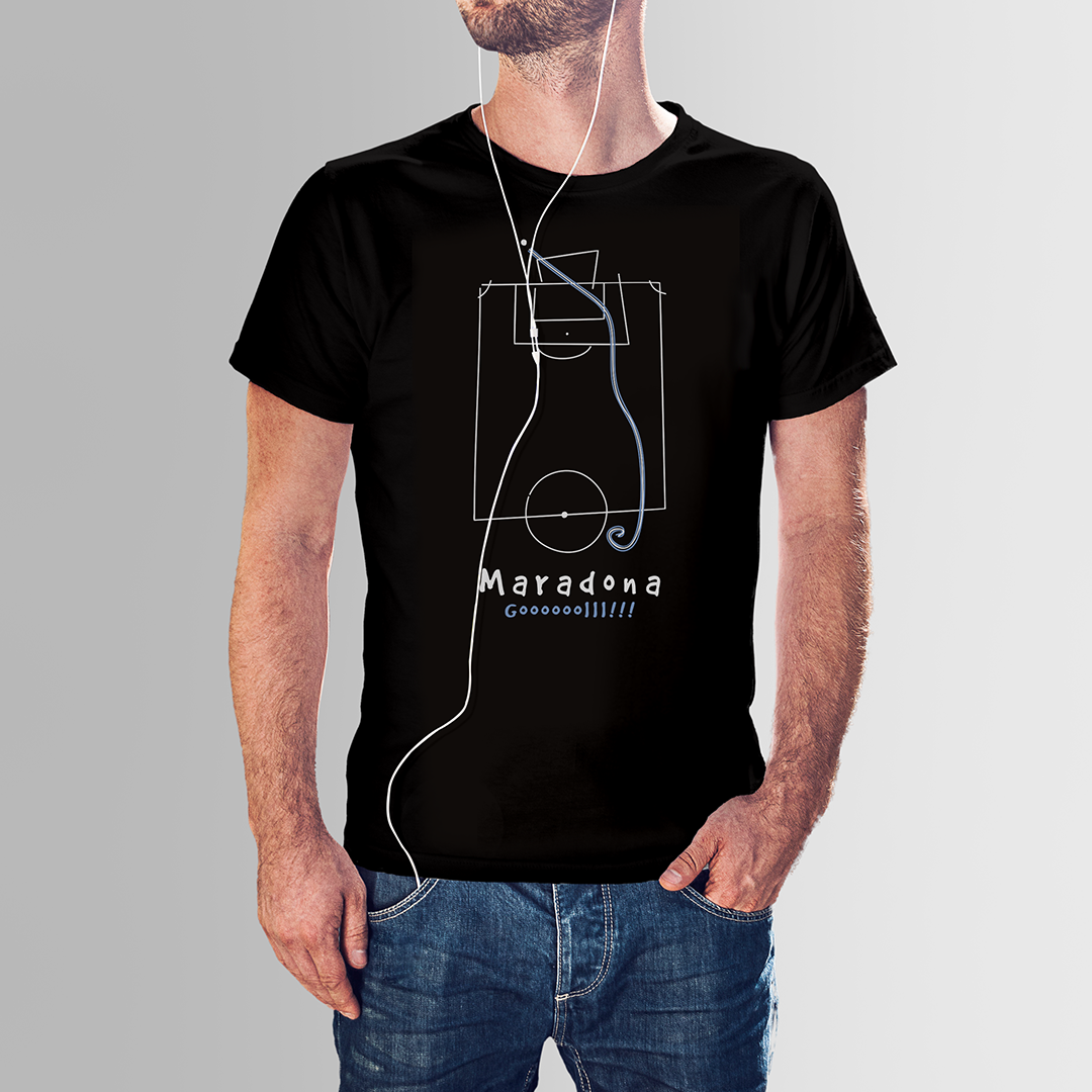 Nome do produto: CAMISETA GOL MARADONA