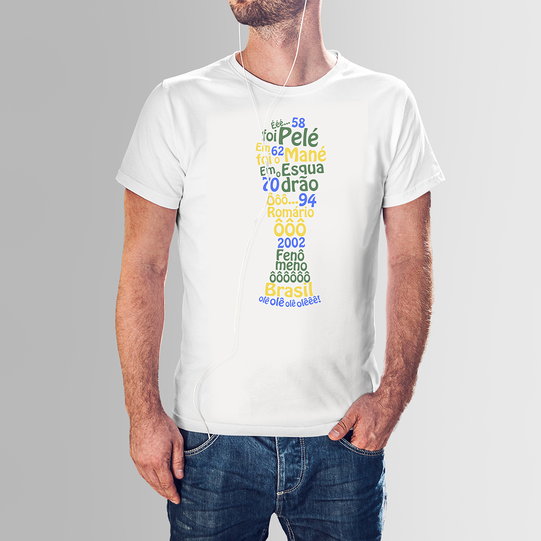 Nome do produto: CAMISETA BRASIL MÚSICA