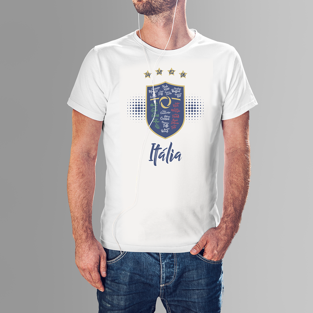 Nome do produto: CAMISETA ITÁLIA