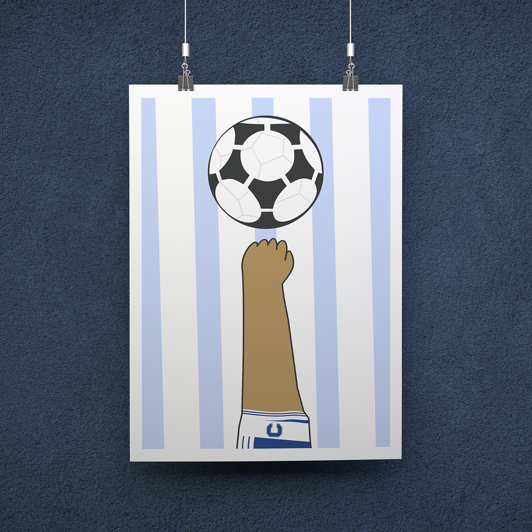 Nome do produto: POSTER LA MANO MARADONA