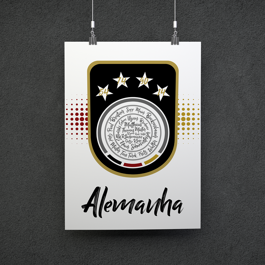 Nome do produto: POSTER CAMPEÕES ALEMANHA