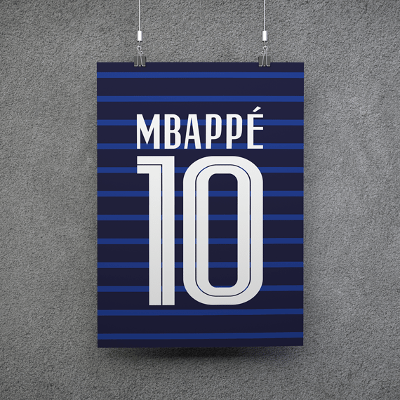 POSTER CAMISA MBAPPÉ