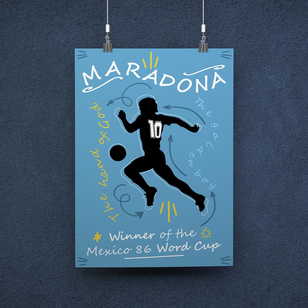 Nome do produto: POSTER LEGEND MARADONA