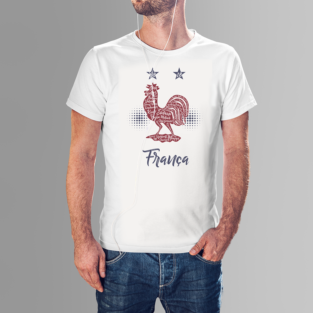 Nome do produto: CAMISETA FRANÇA
