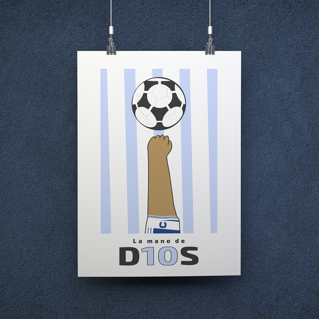 Nome do produto: POSTER MARADONA D10S