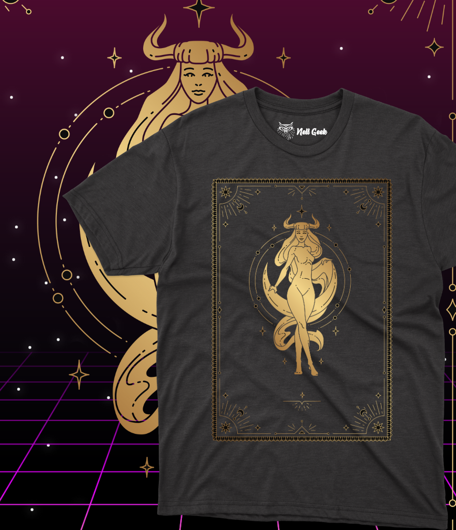  T-Shirt Quality - Signo Dourado - Touro