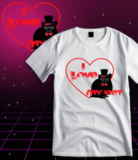  T-Shirt Quality -  I Love Pet - Sr. Hamster