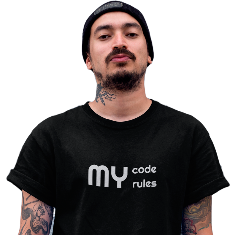 Camiseta Masculina - My code, my rules