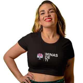 Nome do produto Cropped Minas de TI - Logo Branca