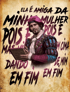 Nome do produto Ela é amiga da minha mulher - CAMISETA