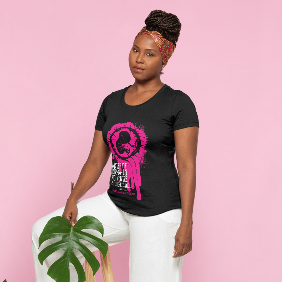 Nome do produto: Baby Look - Todas as Vidas Importam (Preta)