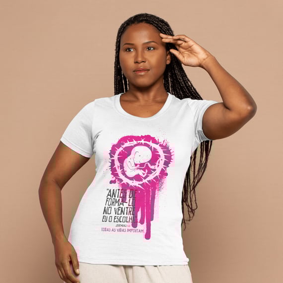 Baby Look - Todas as Vidas Importam (Branca)
