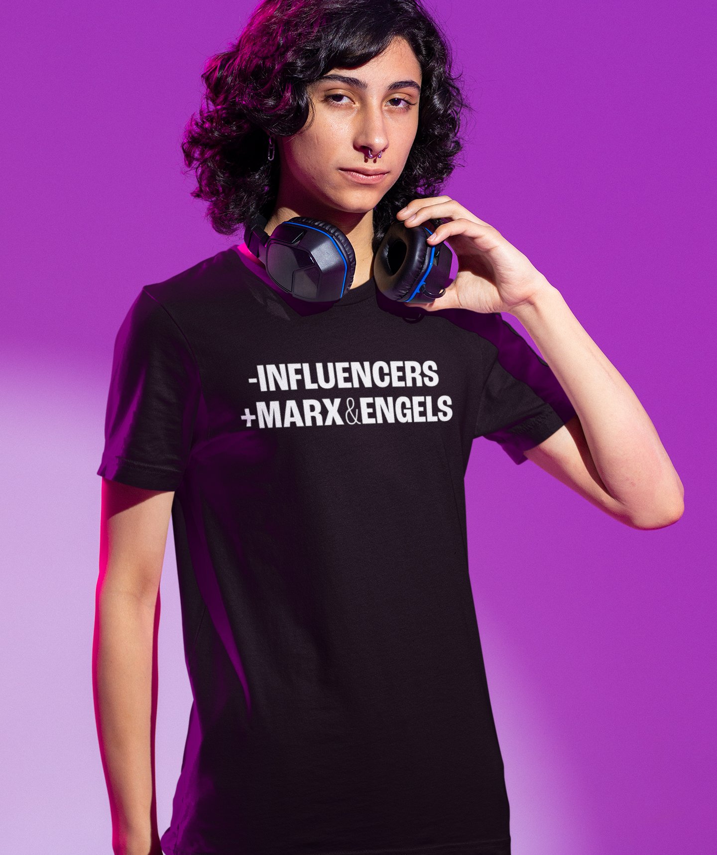 T-shirt -INFLUENCERS +MARX&ENGELS #2