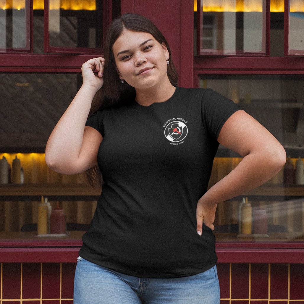 Nome do produto: Plus Size Vascomunistas 10 Anos preta
