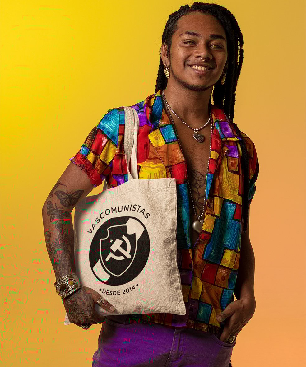 Nome do produto: Ecobag VASCOMUNISTAS ALL BLACK