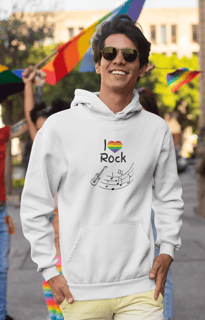 Nome do produto Moletom Fechado Unissex I Love Rock