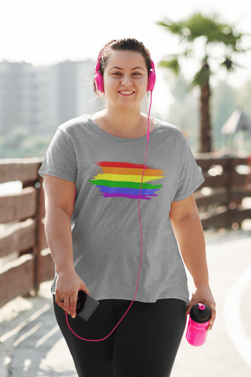 Nome do produto: T-Shirt PLUS SIZE Cores da Bandeira