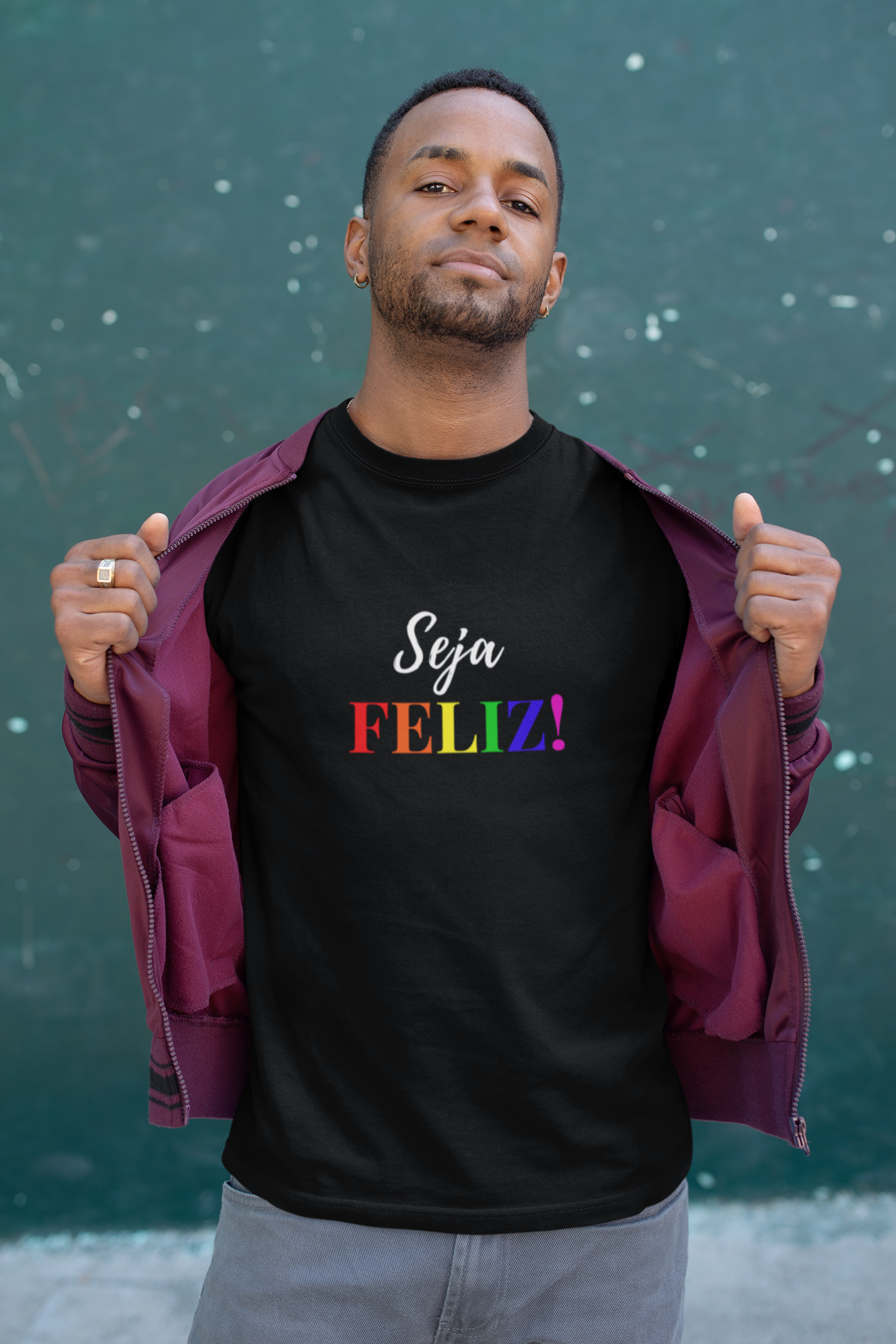 T-Shirt Quality Seja feliz