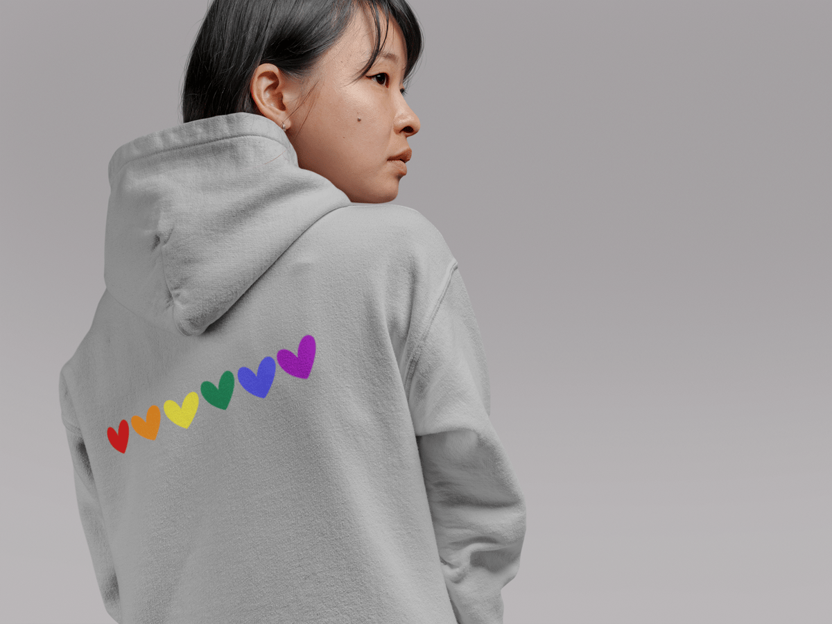 Nome do produto: Moletom Com Zíper Unissex 6 Corações