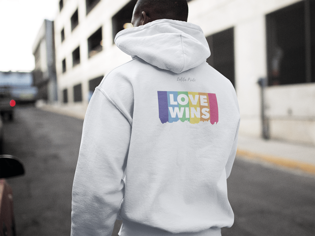 Nome do produto: Moletom Com Zíper Unissex Love Wins