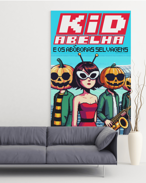 Pôster 'Kid Abelha 16 bits'