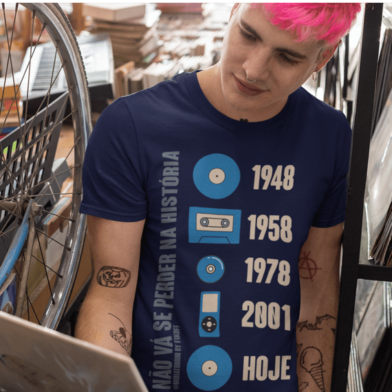 Camiseta não vá se perder na história