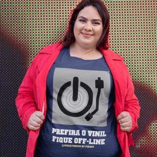 Camiseta plus size Fique Offline