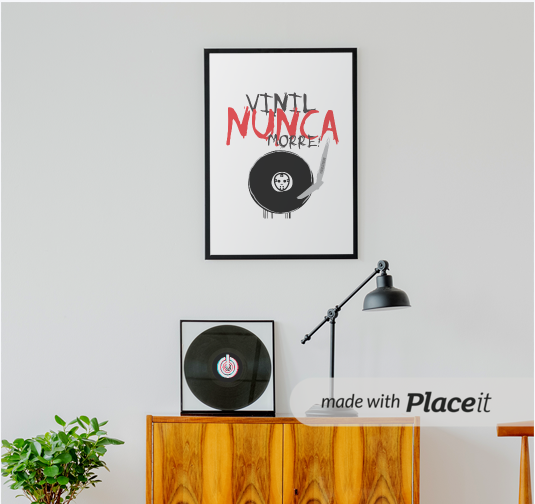 Pôster vinil nunca morre!