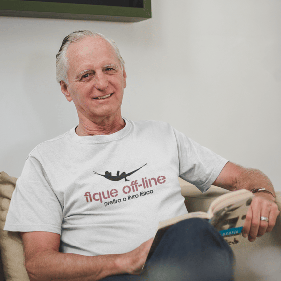Camiseta Prefira o livro físico