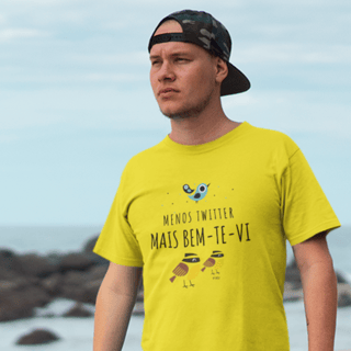 Camiseta 'menos Twitter, mais bem te vi' 