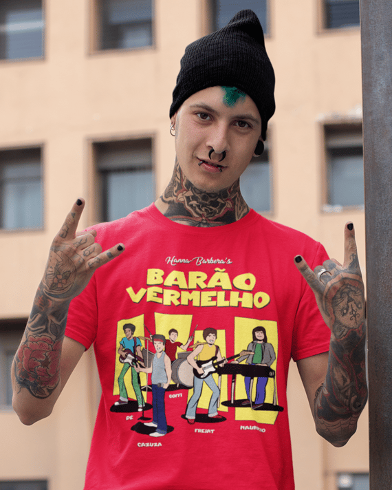 Camiseta 'Barão Vermelho Hanna Barbera' 