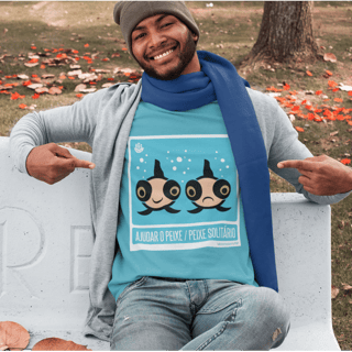 Nome do produto Camiseta 'Ajudar o peixe'