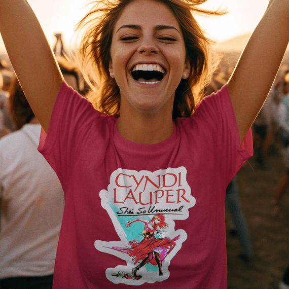 Camiseta Cyndi Lauper - Coleção Rock in Rio X