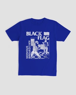 Camiseta Black Flag Nervous 1 Mind The Gap Co.