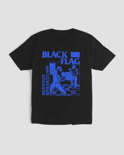 Nome do produtoCamiseta Black Flag Nervous 3 Mind The Gap Co.