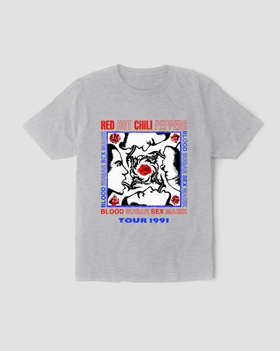 Nome do produto: Camiseta Red Hot Chili Peppers Tour 1991 Mind The Gap Co.