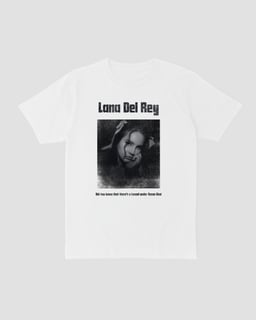 Camiseta Lana Del Rey Ocean White Mind The Gap Co.