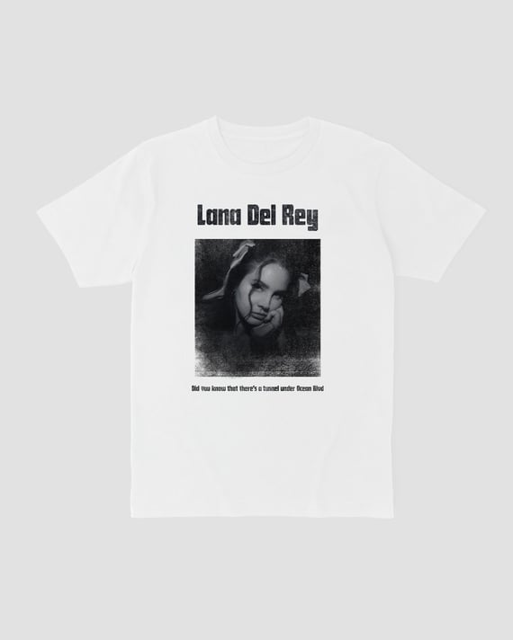 Camiseta Lana Del Rey Ocean White Mind The Gap Co.
