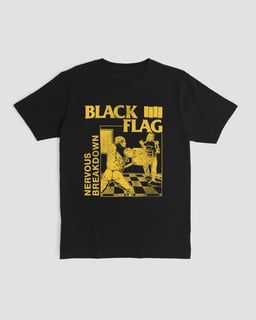 Camiseta Black Flag Nervous 2 Mind The Gap Co.