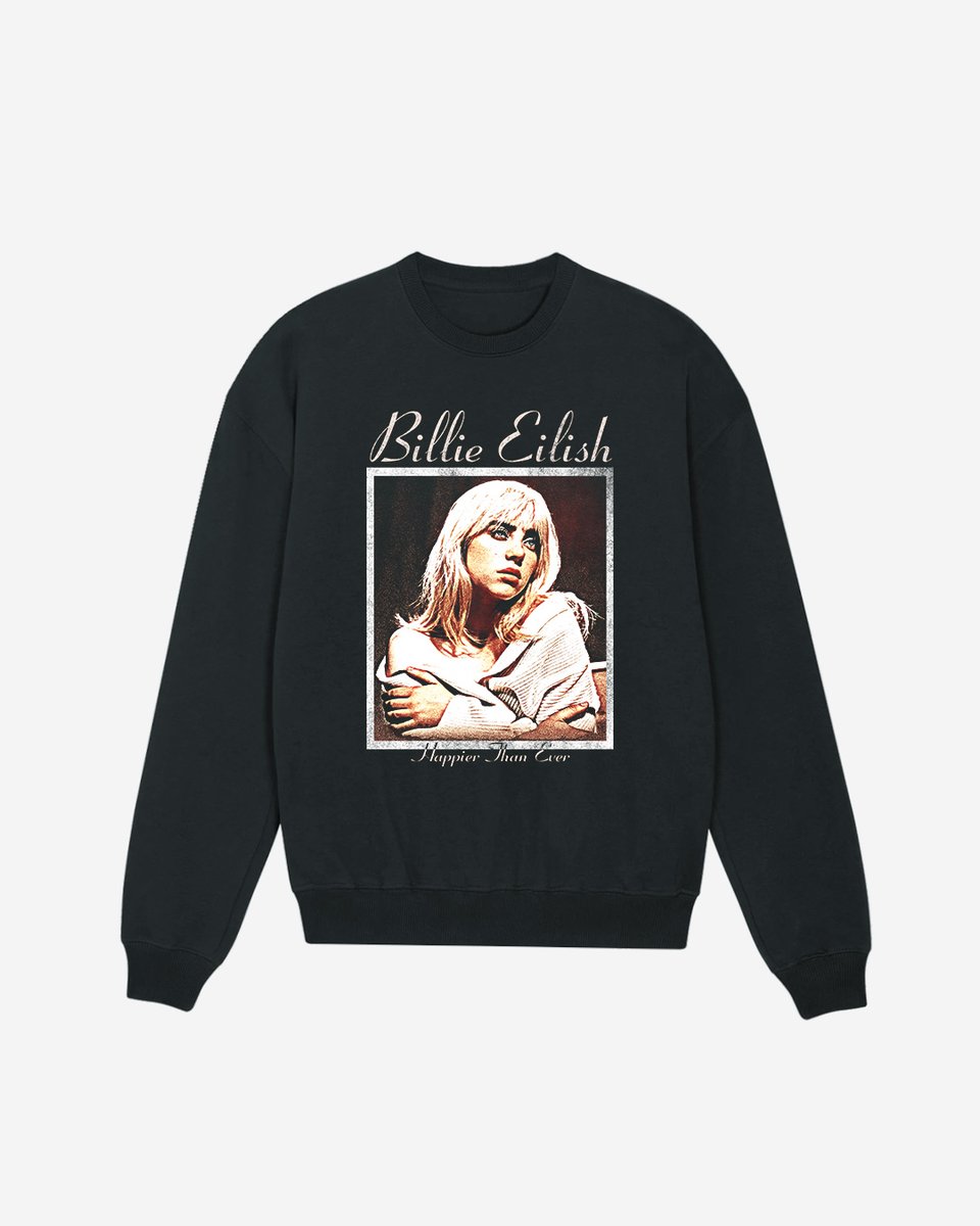 Nome do produto: Moletom Billie Eilish Happier Black 2 Mind The Gap Co.