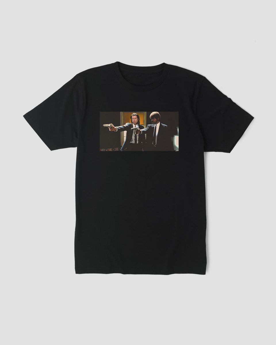 Nome do produto: Camiseta Pulp Fiction Guns Mind The Gap Co.
