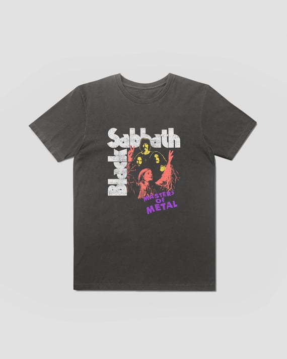Camiseta Estonada Black Sabbath Metal Mind The Gap Co.
