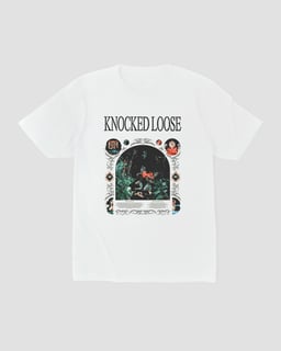 Camiseta Knocked Loose Deep White Mind The Gap Co.