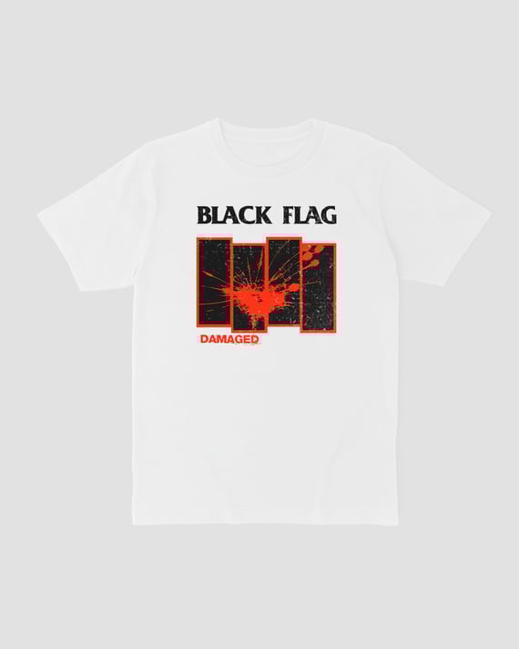 Camiseta Black Flag Damaged Mind The Gap Co.