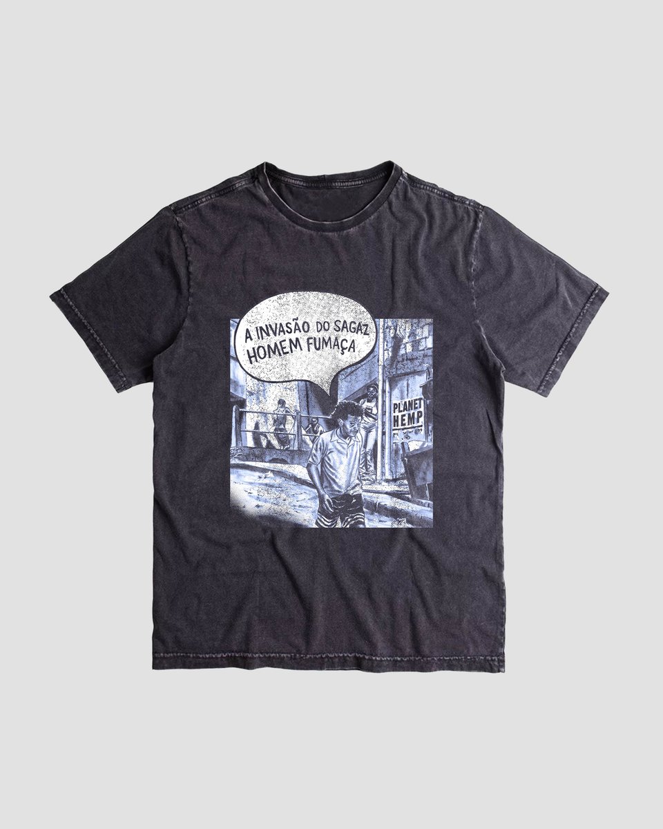 Nome do produto: Camiseta Planet Hemp Invasão Estonada Mind The Gap Co.