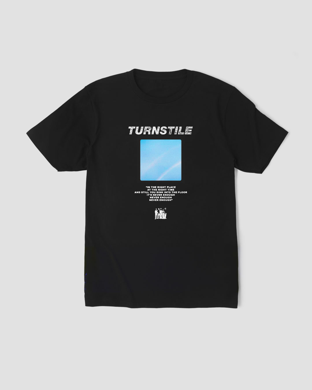 Camiseta Turnstile Never Black Mind The Gap Co. R$79,90 em MTGCo.