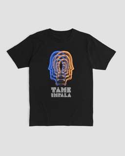 Camiseta Tame Impala Head Black Mind The Gap Co.