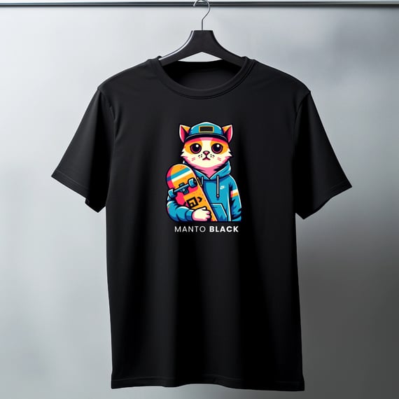 Camiseta Skate Cat